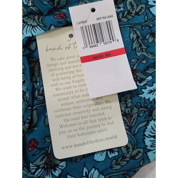 Band of the Free Jewel Maxi dress blue floral NWT Size XS boho Garden girl Fairu - Picture 8 of 9